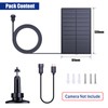 Zivif 2W Solar for Security Camera, Solar Panel Charger Compatible