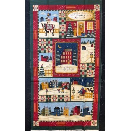 Moda CHRISTMAS AT SALTBOX FARM PANEL BY DEB STRAIN FOR MODA, 24" W x 44" H