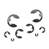 120 Pcs E-Type Snap Rings M1.5-M10 Manganese Steel Repair Parts