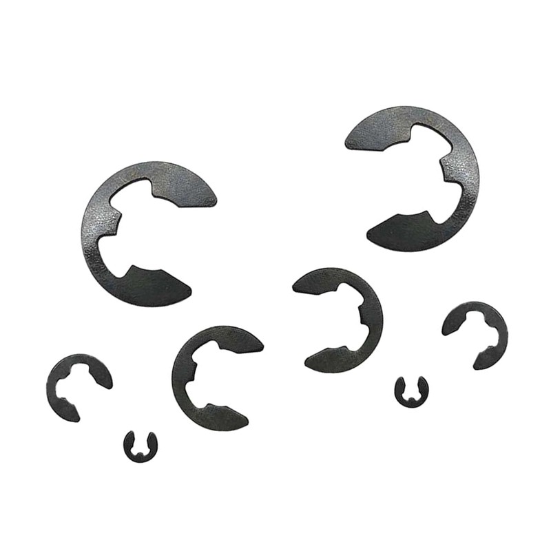 120 Pcs E-Type Snap Rings M1.5-M10 Manganese Steel Repair Parts