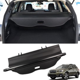 Marretoo for Subaru Outback Cargo Cover 2015 2016 2017 2018 2019 for Subaru Outback Accessories Black Retractable Trunk Cover Security Shield Shade（Power Rear gate）