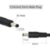 GINTOOYUN DC Power Pigtails 2 Pack DC 5.5mm x 2.5mm