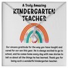 Kindergarten Teacher Necklace Message Card Box Alluring Mahogany - The