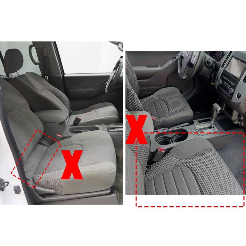 NLQR Front Driver and Passenger Side Bottom Replacement Seat Covers