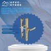 Gold Universal Flexi UPVC Repair Door Handle Set Adjustable 59mm