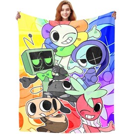JXADVOK Dandee Anime Throw Blanket,Cartoon Throw Blanket,Soft Fleece Blankets Unique Gift,Cartoon Design Soft Blankets for Girls Adults Gifts Sofa Bedroom,Couch Nap Bed,100×75