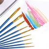 Acrylic Paint Brush Set, 5 Packs / 50 pcs Nylon