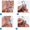 Joyeee Fish Stringer Clip, Steel Fish Stringer Heavy Duty with