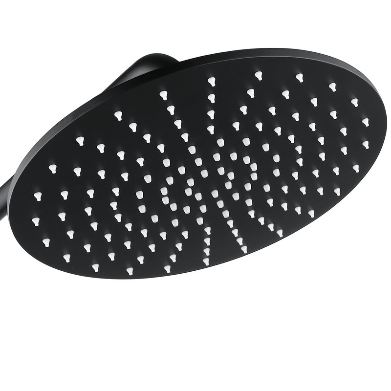 MEDIOMI Solid Metal Large Rain Shower Head, Round High Flow