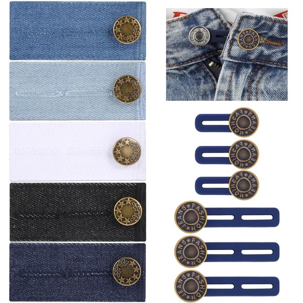 Pack of 11 Button Extensions for Trousers, Trouser Waistband Extension,