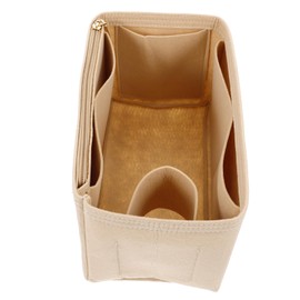 Healvian Pocket Organizer Felt Makeup Bag Insert Multi Compartment Purse Organizer Liner for Easy Organization and Travel for Handbags and Daily Essentials