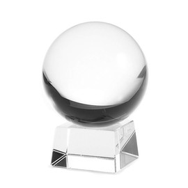 Amlong Crystal Clear Crystal Ball 150mm (6 in.) Including Angled Crystal Stand and Gift Package