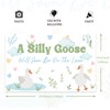 Goose 1st Birthday Decoration Backdrop, A Silly Goose Will Soon