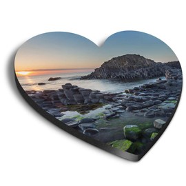 1 x Heart MDF Magnets - Giant's Causeway Northern Ireland 45147