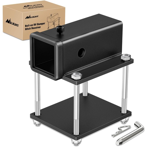 Nilight RV Bumper Hitch Receiver Fits for 4-4.5 inches Beams