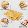 Cutting Boards for Kitchen - Bamboo Cutting Board Set of