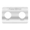 GG Grand General 68742 Stainless Steel Power Mirrors Switch Plate