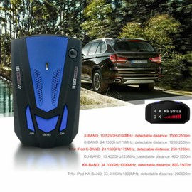V7 Car GPS Radar Detector, Voice Prompt Speed, Vehicle Speed Alarm System, LED Indicator, City Highway Mode, 360 Degree Car Detection