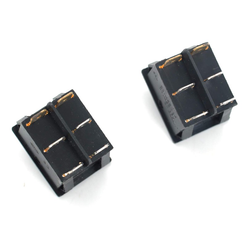 OCESTORE 2Pcs AC 16A/250V 20A/125V Double Light 6 Pin SPST
