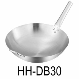 MEGA COOK 30cm Stainless Steel Wok Pan With Long & Short Handles