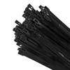 Aroono 100 PCS 8 Inch Reusable Zip Ties Black –