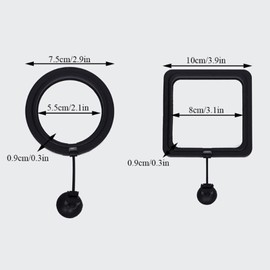 Fish Feeder Ring for Aquarium Fish Tank Floating Rings Feeder with Suction Cup Fish Tank Feeder Floating Food Circle Feeder