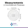 GMS Optical Round Screw-in Silicone Eyeglass Nose Pads for Glasses,