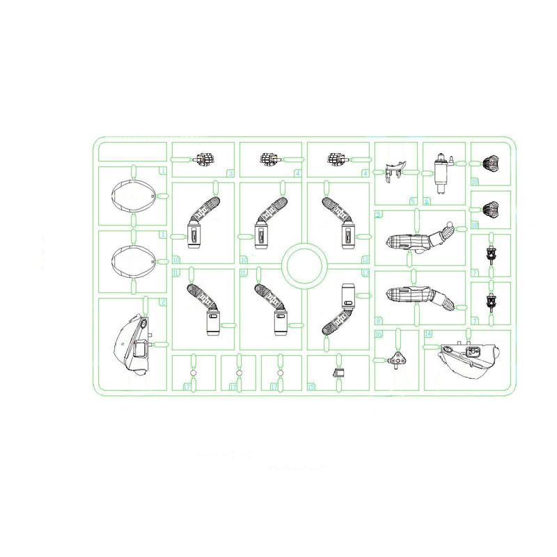 Aquamarine DEC168657 Maschinen Krieger: MK-01 Raptor & Rapoon Model Building