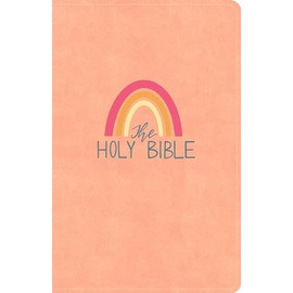 KJV Kids Bible, Peach LeatherTouch, Large Print, Red Letter, Study Helps for Kids, Full-Color Inserts and Maps, Presentation Page, Easy-to-Read Bible MCM Type