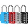 Set of 4 Combination Padlock, Padlock, Small Combination Lock, 4-Digit