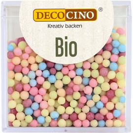 DECOCINO Organic Scatter Decoration Pearls – 60 g – Vegan Sugar Sprinkles Made of Grape Sugar in Organic Quality for Decorating and Decorating Cakes, Tarts and Desserts
