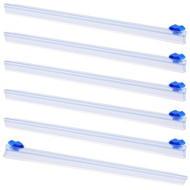 craspire Pack of 12 Plastic Film Sliders, 13 Inch Cling Film Wrap Dispenser, Two-Way Slide Cutter, Replacement, Refillable, for Kitchen, Home, Aluminium Foil, Grill, Baking Paper