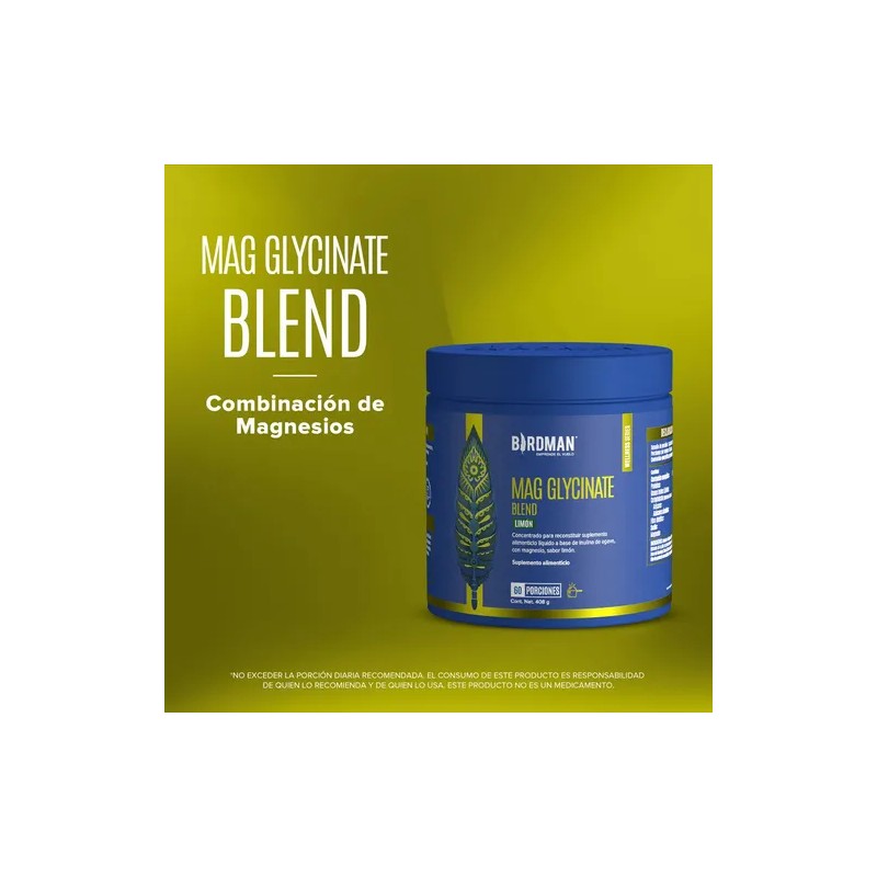Birdman Mag Glycinate Blend | Glicinato Y Citrato De Magnesio