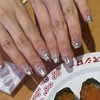 Moonlit Glow Handmade Nail Tips - Coffin Egg / 문릿