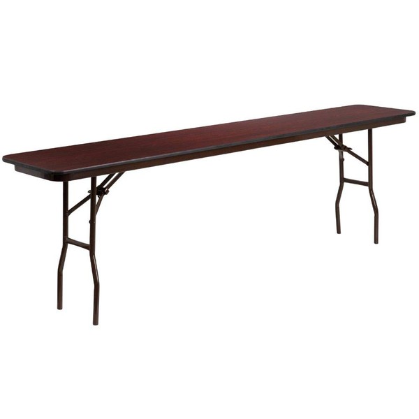 Flash Furniture 18x96 Mahogany Training table, 18" W x 96" D x 30" H