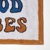 HOMESCAPES Good Vibes 100% Cotton Bath Mat Super Absorbent and