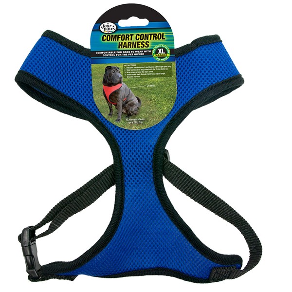 Four Paws Extra Large Blue Comfort Control Dog Harness