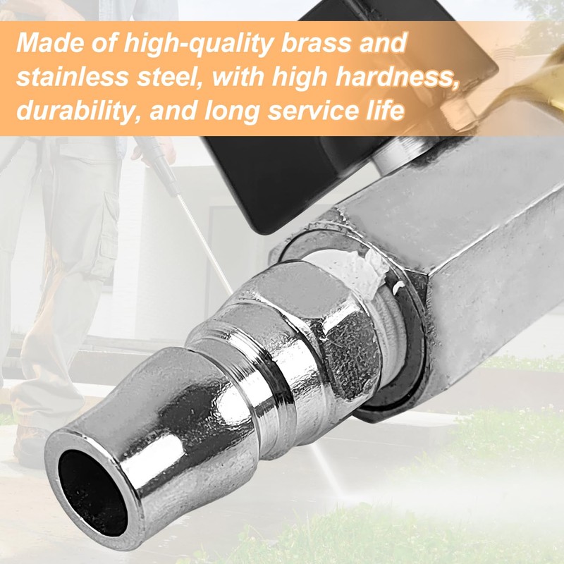 Ball Valve 1/4 Inch, Metal Compressed Air Accessories, 1/4 Stopcock,