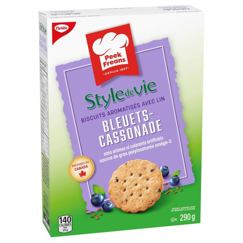 Christie Peek Freans Lifestyle Blueberry Brown Sugar with Flax Cookies