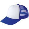 T Shirts.st Hat, Plain, Mesh, Cap, royal blue/wht