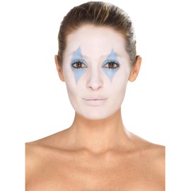 Smiffy's 48926 Smiffys Pretty Clown Cosmetic Kit, Aqua Multi-colour, One Size