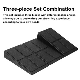 Slant Board Stretching Equipment 3pcs Adjustable EPP Foam Calf Stretcher Fitness Training Inclined Pedal for Workout, Gym Exercise, Stretching, Physical Therapy