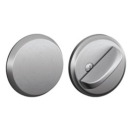 Schlage B81 626 Deadbolt with Standard Trim, Non-Keyed One Sided Deadbolt, Highest Residential Security, Satin Chrome