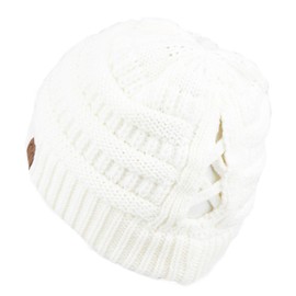 C.C Exclusives - Gorro de invierno para mujer (MB-20A) (CCB-1), 0 Criss-cross Marfil, Talla única