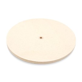 Polishing Wheel for Felt Sanding Block (95% Wool) with Hole, Diameter 200 mm, 5 mm Thick, Polishing Felt for Angle Grinder and Lathe, Sanding Block Disc Made of Wool Felt - Made in Germany