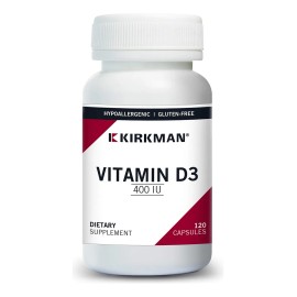 Vitamina D-3 400 Ui Cápsulas - Hipoalergénico, 120 Cápsulas