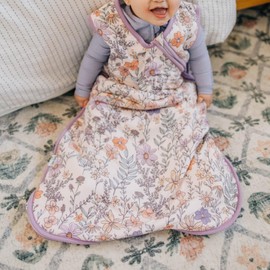 Premium 3-Layer Knit Sleep Bag 1.0 TOG "Flora" by Copper Pearl