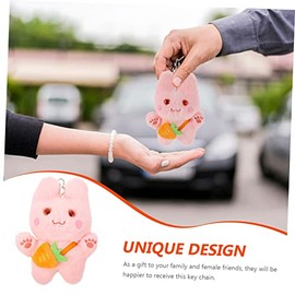NOLITOY Colgante De Zanahoria De Conejito De Pascua Llavero De Peluche Adorno Para Bolso