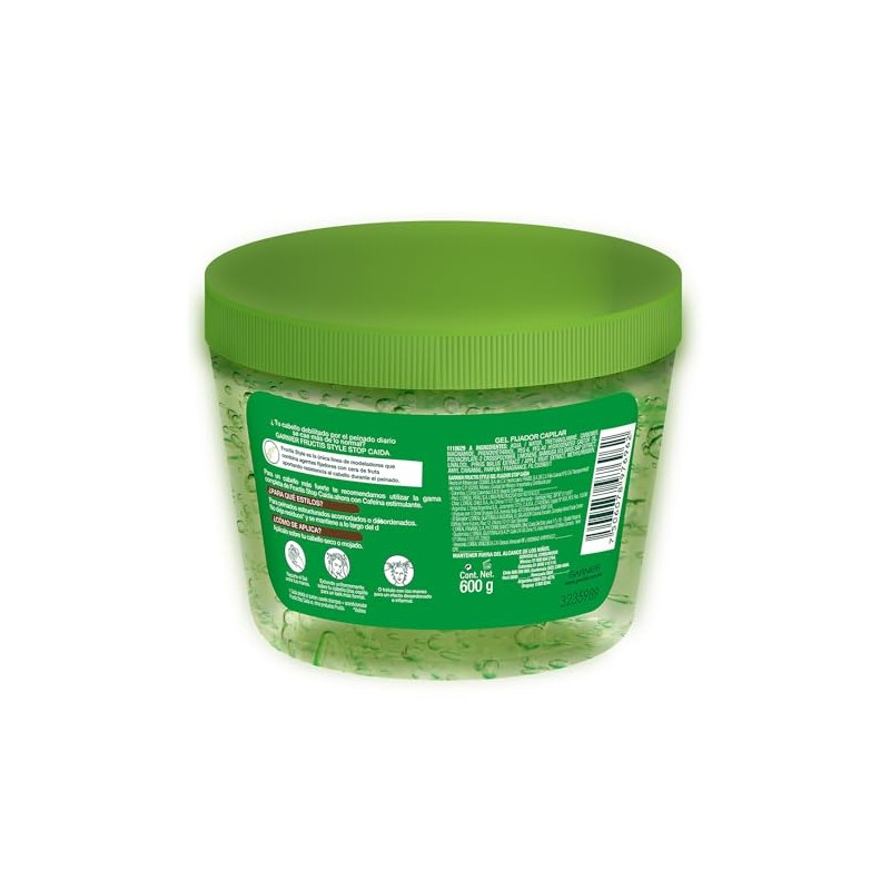 Garnier Fructis Style Gel Stop Caida Tarro, 600 gr, 655