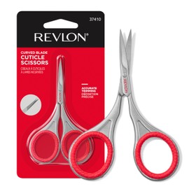 Revlon Cuticle Scissors, Ultra-Fine Stainless Steel Curved Blade for Neat Cuticles and Hangnail Trimming, Tool for Safe Cuticle Nail Care, 1 count